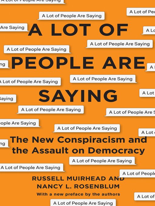 Title details for A Lot of People Are Saying by Nancy L. Rosenblum - Available